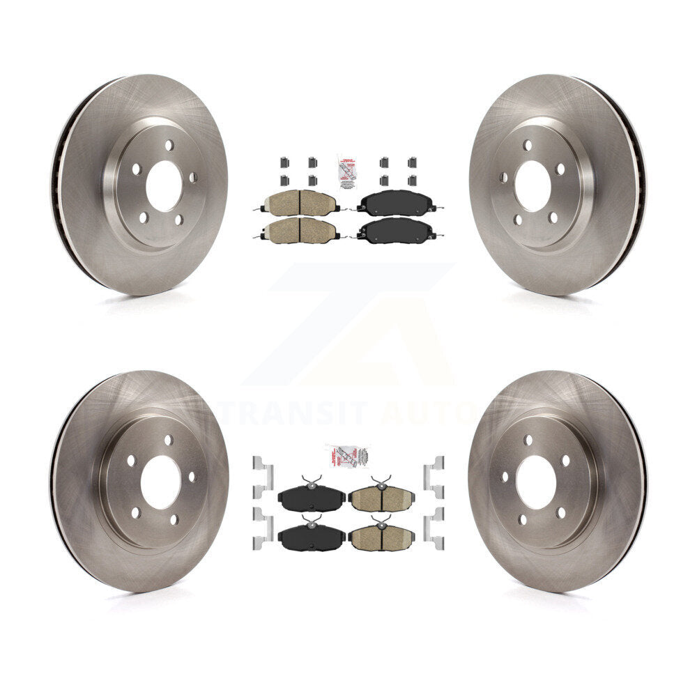 Front Rear Ceramic Pads And Disc Brake Rotors Kit For Ford Mustang K8A-101438