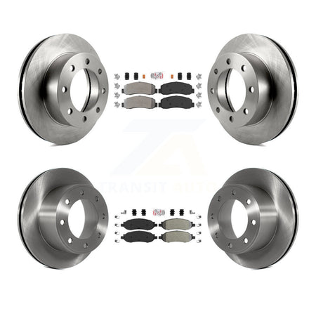Front Rear Semi-Metallic Pads And Disc Brake Rotors Kit For Ford F-350 Super Duty F-250 K8A-101455
