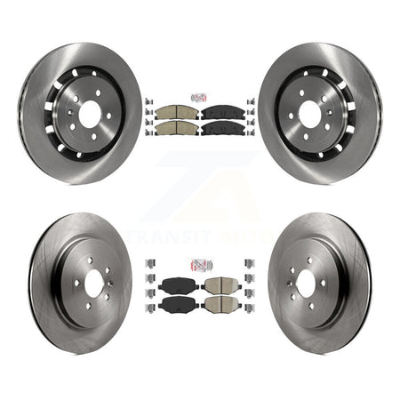 Front Rear Ceramic Pad Brake Rotors Kit For Ford Explorer Police Interceptor Utility Flex K8A-101480