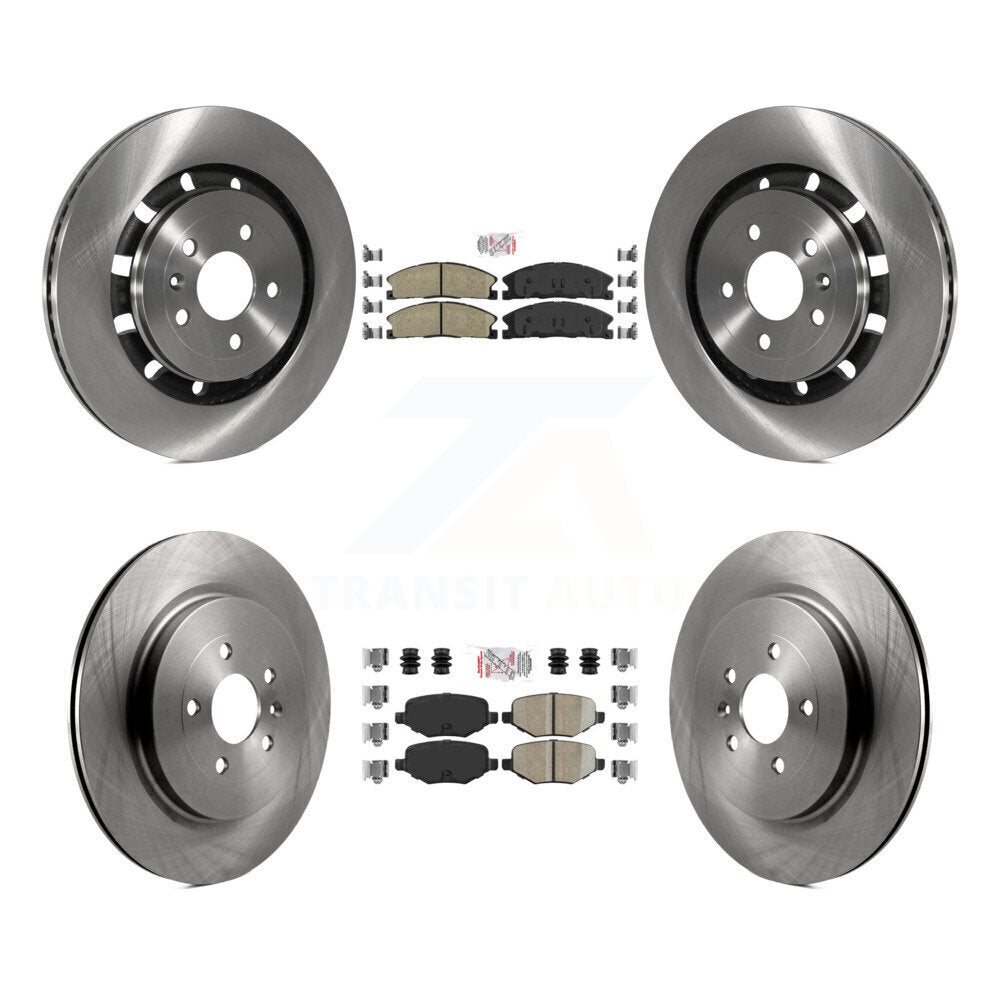 Front Rear Ceramic Pad Brake Rotors Kit For Ford Explorer Police Interceptor Utility Flex K8A-101481