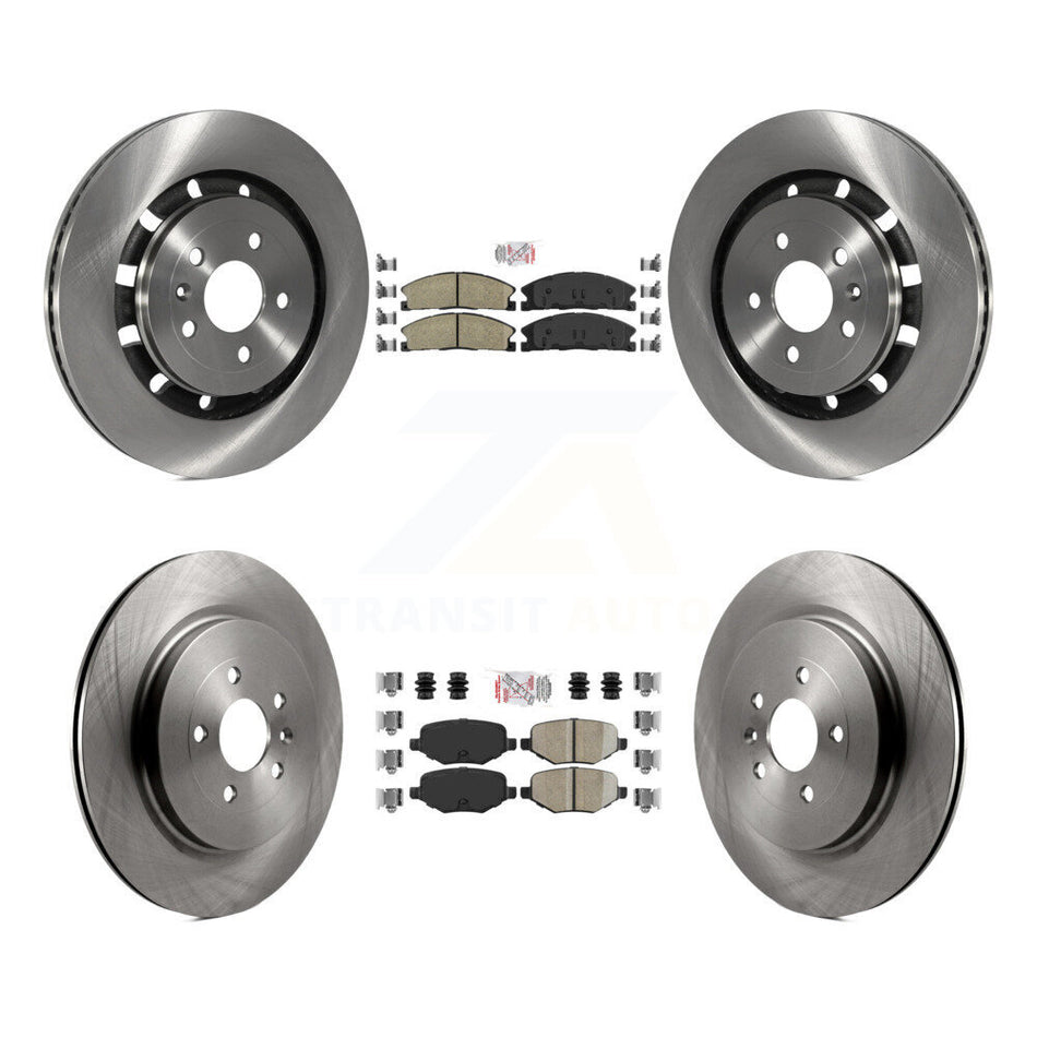 Front Rear Ceramic Pad Brake Rotors Kit For Ford Explorer Police Interceptor Utility Flex K8A-101481