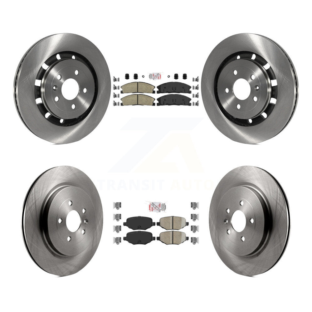 Front Rear Ceramic Pad Brake Rotors Kit For Ford Explorer Police Interceptor Utility Flex K8A-101486