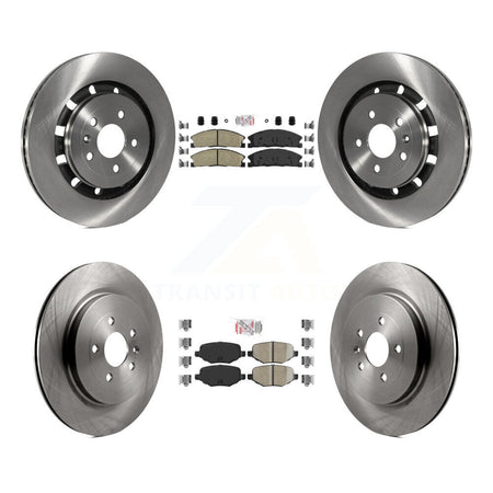Front Rear Ceramic Pad Brake Rotors Kit For Ford Explorer Police Interceptor Utility Flex K8A-101486