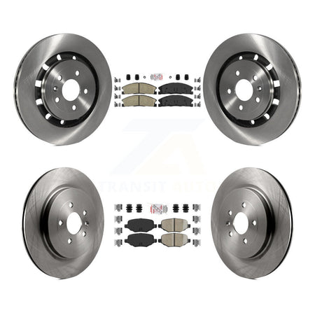 Front Rear Ceramic Pad Brake Rotors Kit For Ford Explorer Police Interceptor Utility Flex K8A-101487