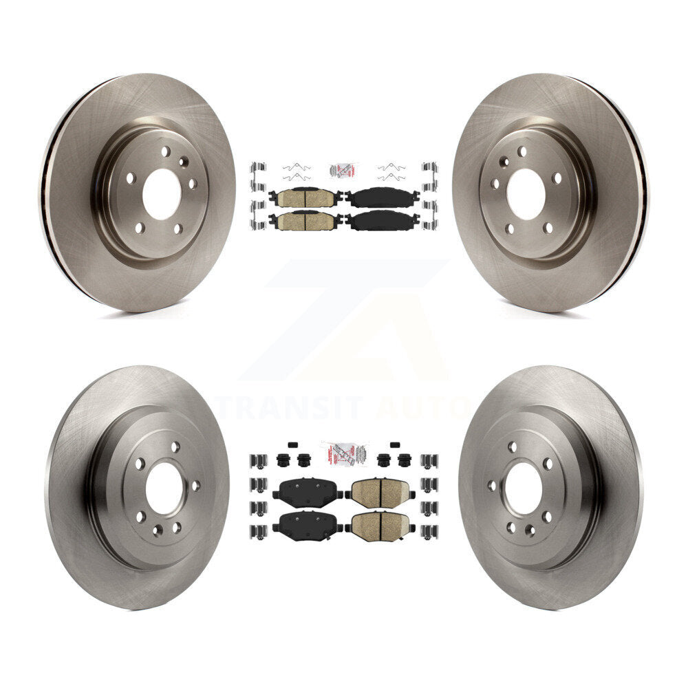 Front Ceramic Rear Semi-Metallic Pad Brake Rotors Kit For Ford Explorer Limited/Sport/XLT K8A-101489