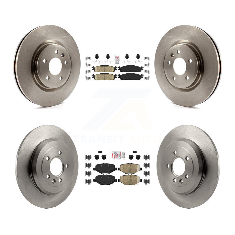 Front Ceramic Rear Semi-Metallic Pad Brake Rotors Kit For Ford Explorer Limited/Sport/XLT K8A-101495