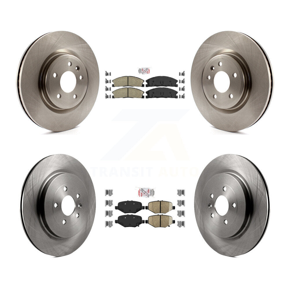 Front Rear Ceramic Pad Brake Rotors Kit For 13 Ford Explorer Sport With Heavy Duty Brakes K8A-101508