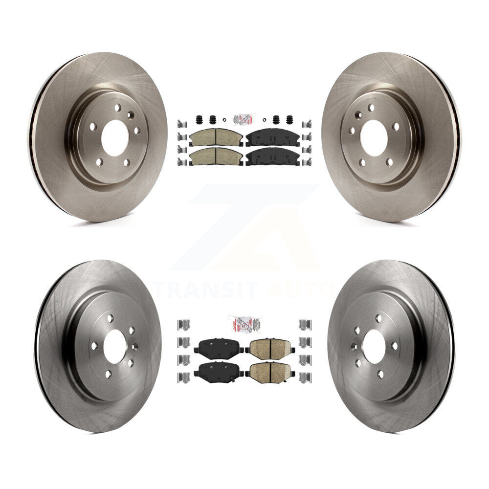 Front Rear Ceramic Pad Brake Rotors Kit For 13 Ford Explorer Sport With Heavy Duty Brakes K8A-101516