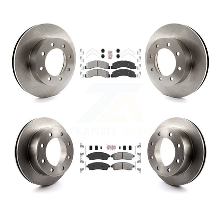 Front Rear Semi-Metallic Pads And Disc Brake Rotors Kit For Ford F-250 Super Duty K8A-101522