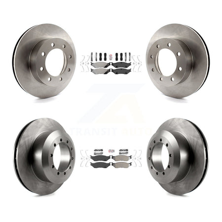 Front Rear Semi-Metallic Pad & Disc Brake Rotor Kit For Ford E-550 Super Duty F-450 F-550 K8A-101524