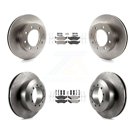 Front Rear Semi-Metallic Pad & Disc Brake Rotor Kit For Ford E-550 Super Duty F-450 F-550 K8A-101525