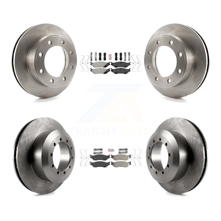 Front Rear Semi-Metallic Pads And Disc Brake Rotors Kit For Ford F-450 Super Duty F-550 K8A-101528
