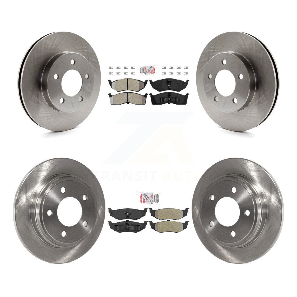 Front Rear Semi-Metallic Pad Brake Rotor Kit For Intrepid Dodge Chrysler Concorde LHS New K8A-101531