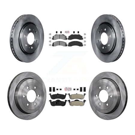 Front Rear Semi-Metallic Pad & Disc Brake Rotor Kit For Ford Expedition Lincoln Navigator K8A-101533