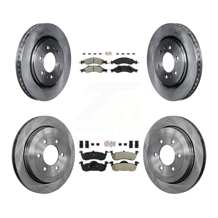 Front Rear Semi-Metallic Pad & Disc Brake Rotor Kit For Ford Expedition Lincoln Navigator K8A-101538