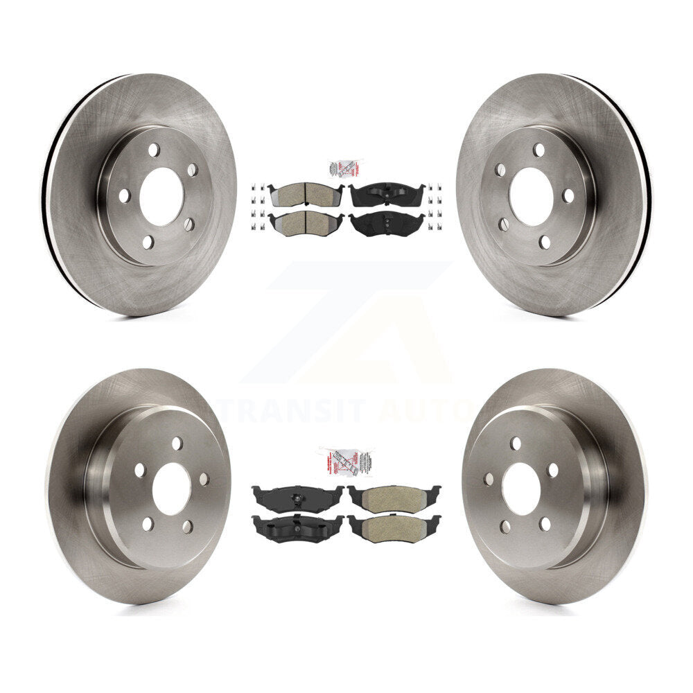Front Rear Semi-Metallic Pads And Disc Brake Rotors Kit For Neon Chrysler Dodge Plymouth K8A-101541