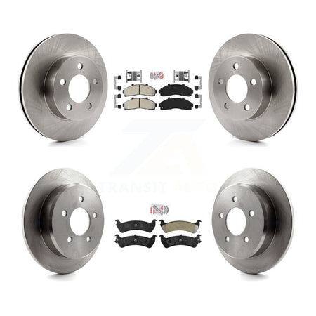 Front Rear Semi-Metallic Pad Brake Rotor Kit For Ford Ranger Explorer Mercury Mountaineer K8A-101543