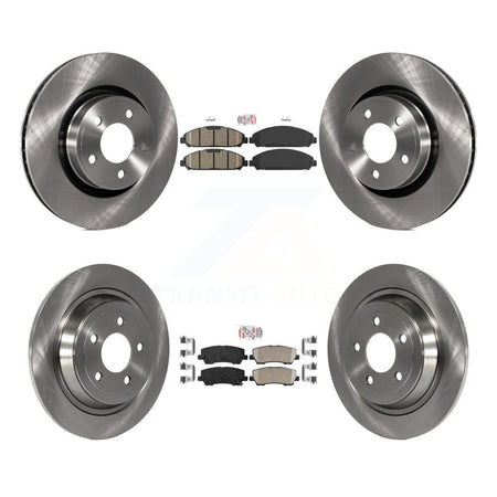 Front Rear Ceramic Pads And Disc Brake Rotors Kit For Ford Mustang V6 with 3.7L K8A-101544