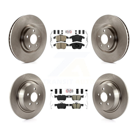 Front Ceramic Rear Semi-Metallic Pad & Brake Rotors Kit For 19-20 Ford SSV Plug-In Hybrid K8A-101568
