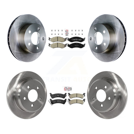 Front Rear Semi-Metallic Pads And Disc Brake Rotors Kit For Jeep Grand Cherokee K8A-101583