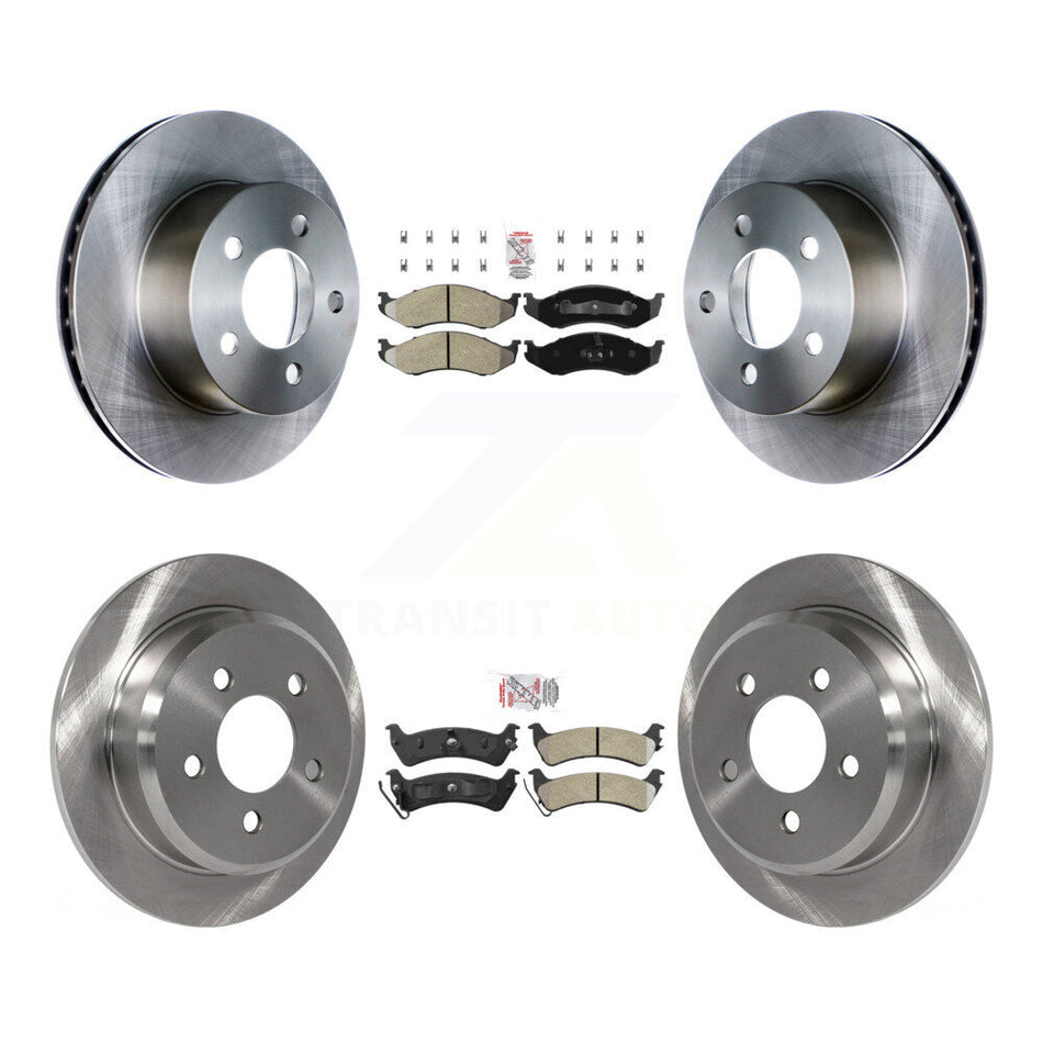 Front Rear Semi-Metallic Pads And Disc Brake Rotors Kit For Jeep Grand Cherokee K8A-101583