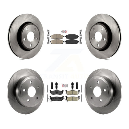 Front Rear Ceramic Pads And Disc Brake Rotors Kit For Jeep Grand Cherokee Commander K8A-101585