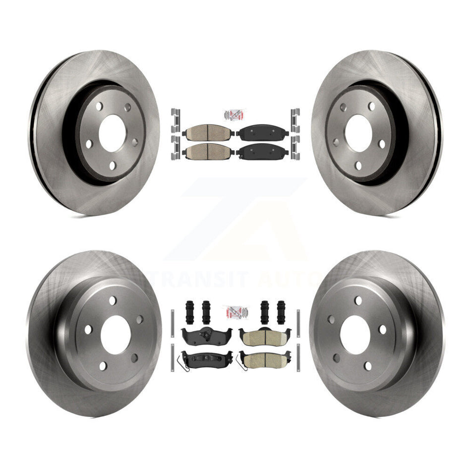 Front Rear Ceramic Pads And Disc Brake Rotors Kit For Jeep Grand Cherokee Commander K8A-101585