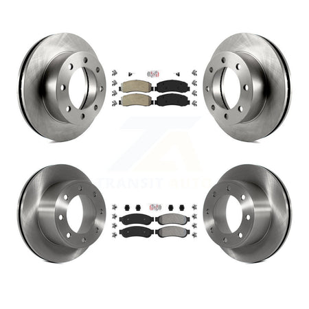 Front Rear Semi-Metallic Pad And Disc Brake Rotor Kit For Ford F-250 Super Duty F-350 4WD K8A-101591