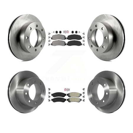 Front Rear Semi-Metallic Pad And Disc Brake Rotor Kit For Ford F-250 Super Duty F-350 4WD K8A-101592