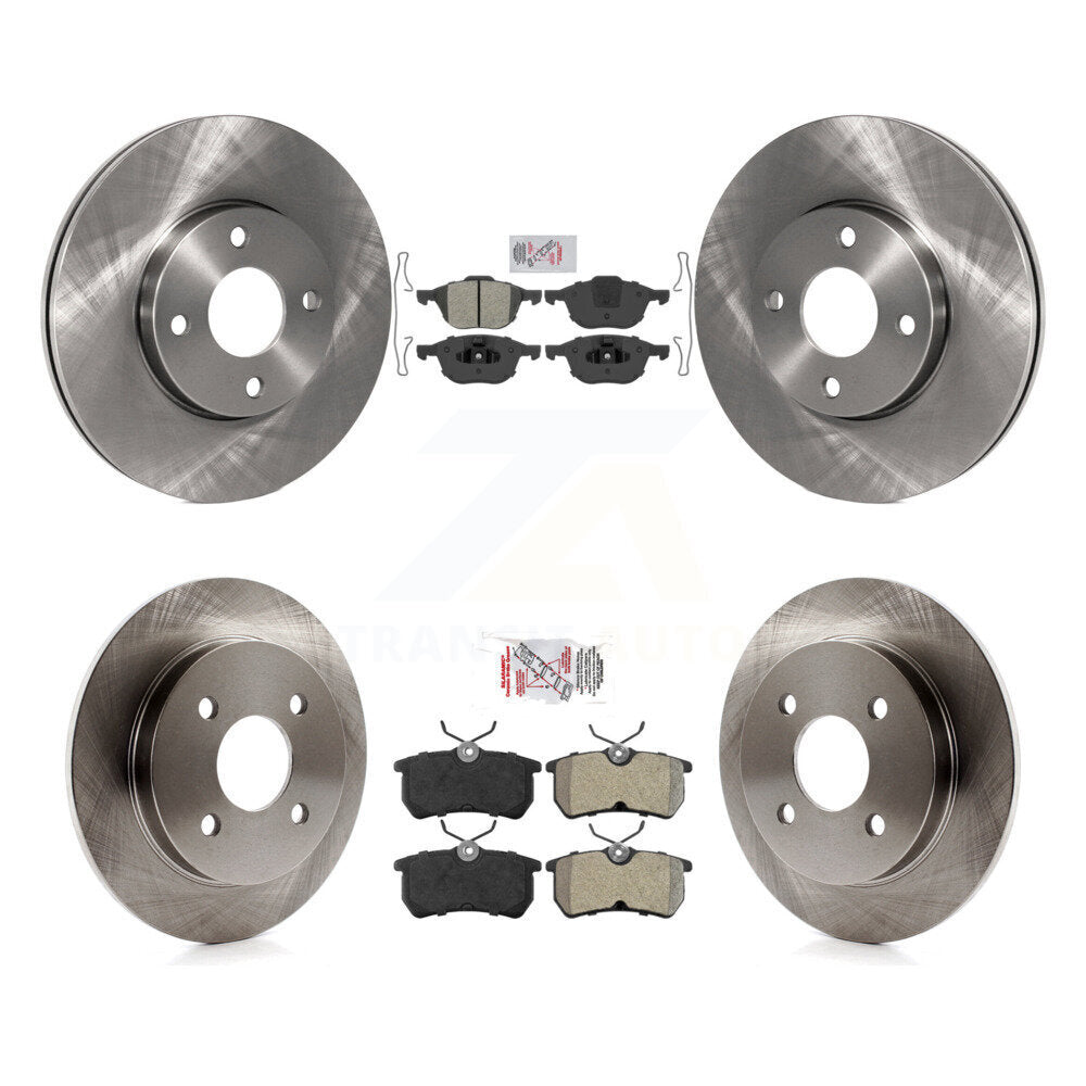 Front Rear Semi-Metallic Pad & Brake Rotors Kit For 2005-2007 Ford Focus Disc rear brakes K8A-101614