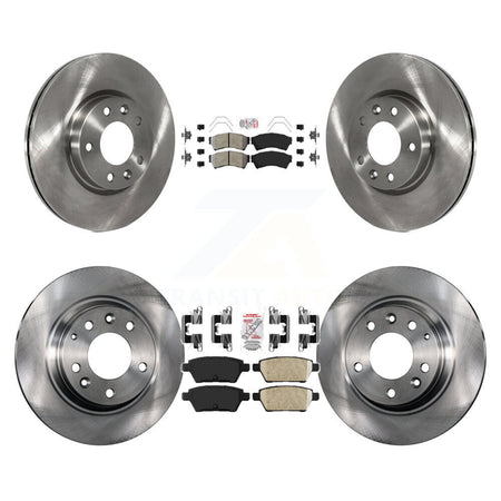 Front Semi-Metallic Rear Ceramic Pad Brake Rotors Kit For Ford Fusion Mazda 6 Lincoln MKZ K8A-101618