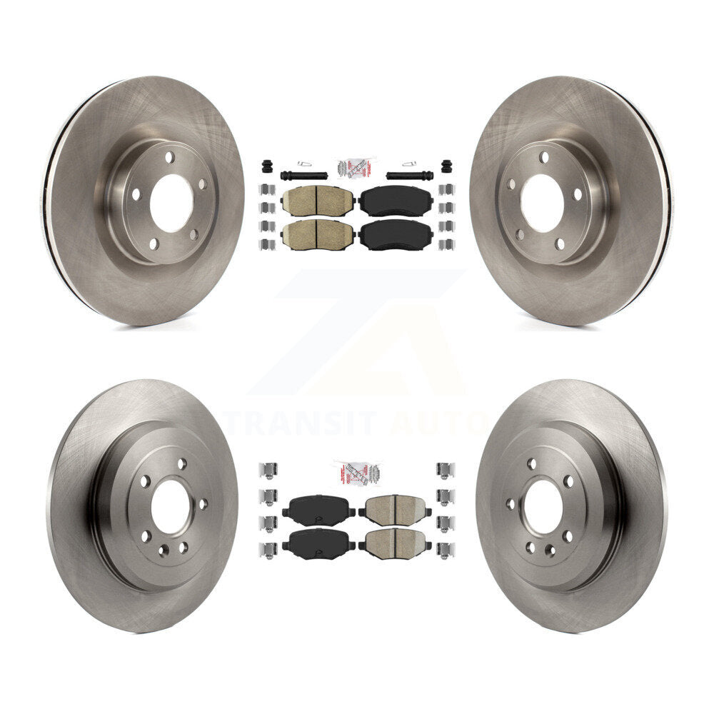 Front Rear Ceramic Pads And Disc Brake Rotors Kit For Ford Edge Lincoln MKX K8A-101621