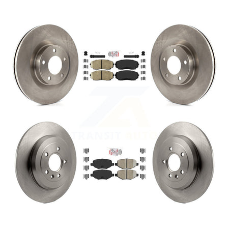 Front Rear Ceramic Pads And Disc Brake Rotors Kit For Ford Edge Lincoln MKX K8A-101621