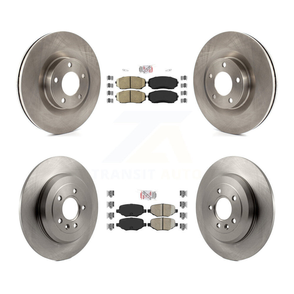 Front Rear Ceramic Pads And Disc Brake Rotors Kit For Ford Edge Lincoln MKX K8A-101622