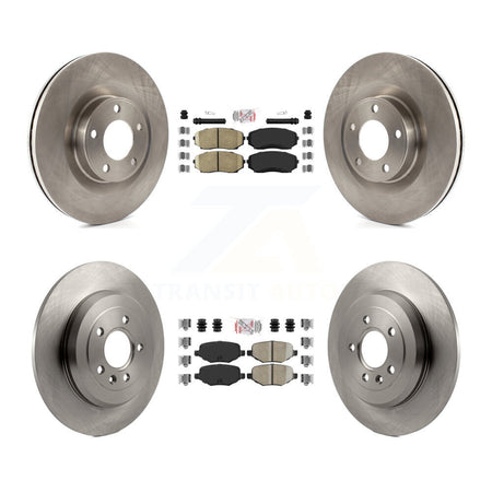 Front Rear Ceramic Pads And Disc Brake Rotors Kit For Ford Edge Lincoln MKX K8A-101623
