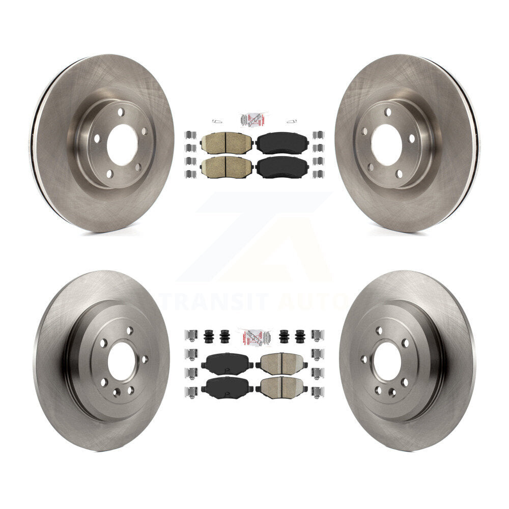 Front Rear Ceramic Pads And Disc Brake Rotors Kit For Ford Edge Lincoln MKX K8A-101624