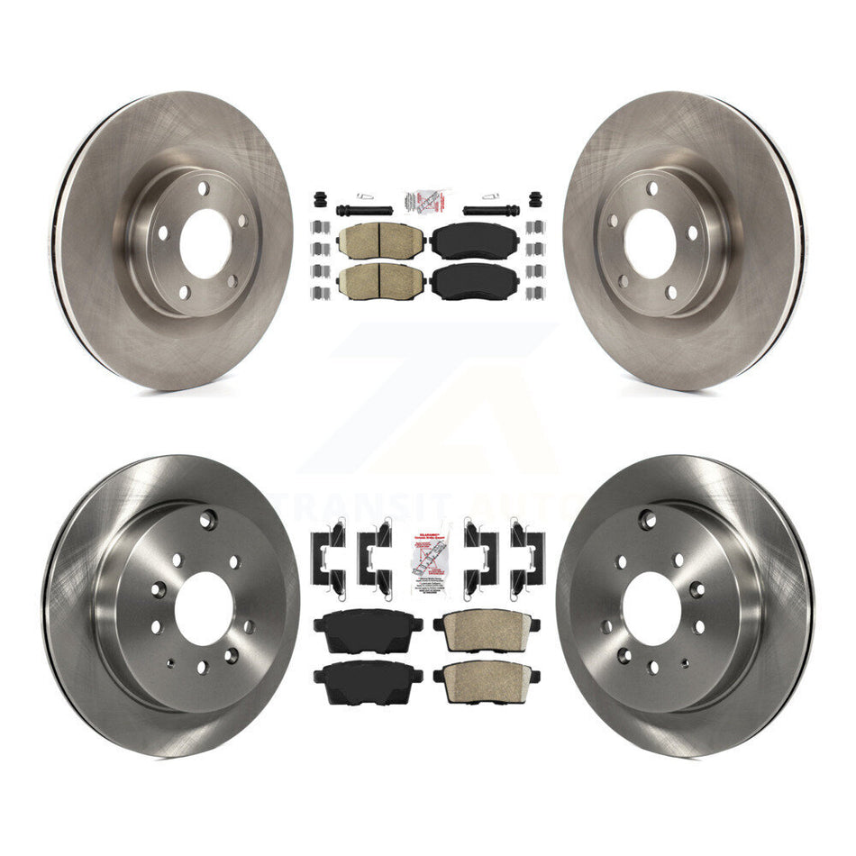 Front Rear Ceramic Pads And Disc Brake Rotors Kit For Ford Edge Lincoln MKX K8A-101626