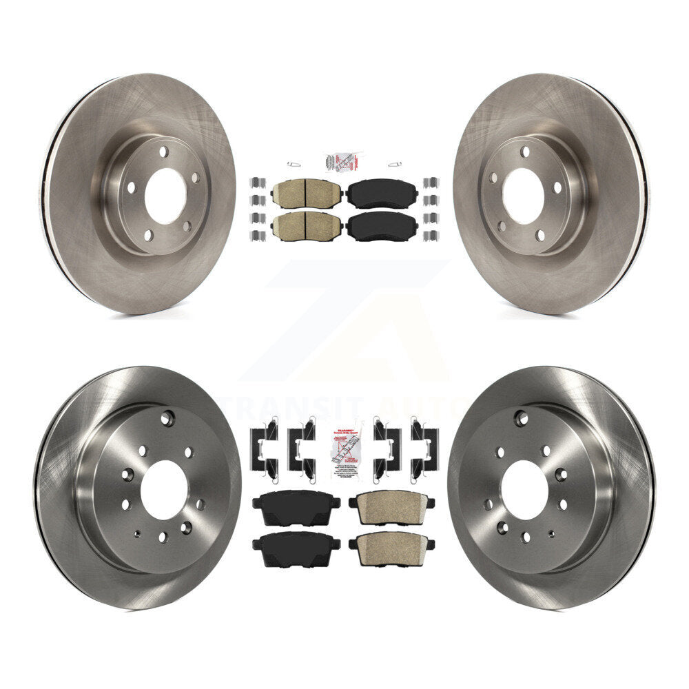 Front Rear Ceramic Pads And Disc Brake Rotors Kit For Ford Edge Lincoln MKX K8A-101628