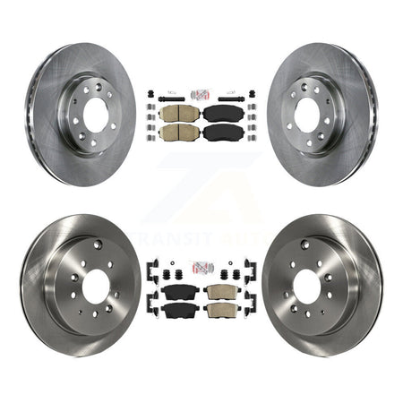 Front Rear Ceramic Pads And Disc Brake Rotors Kit For Mazda CX-7 Ford Edge Lincoln MKX K8A-101629