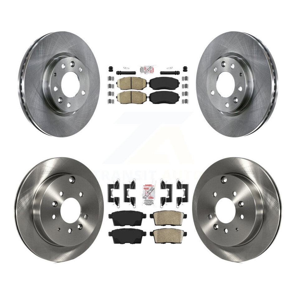 Front Rear Ceramic Pads And Disc Brake Rotors Kit For Mazda CX-7 Ford Edge Lincoln MKX K8A-101630