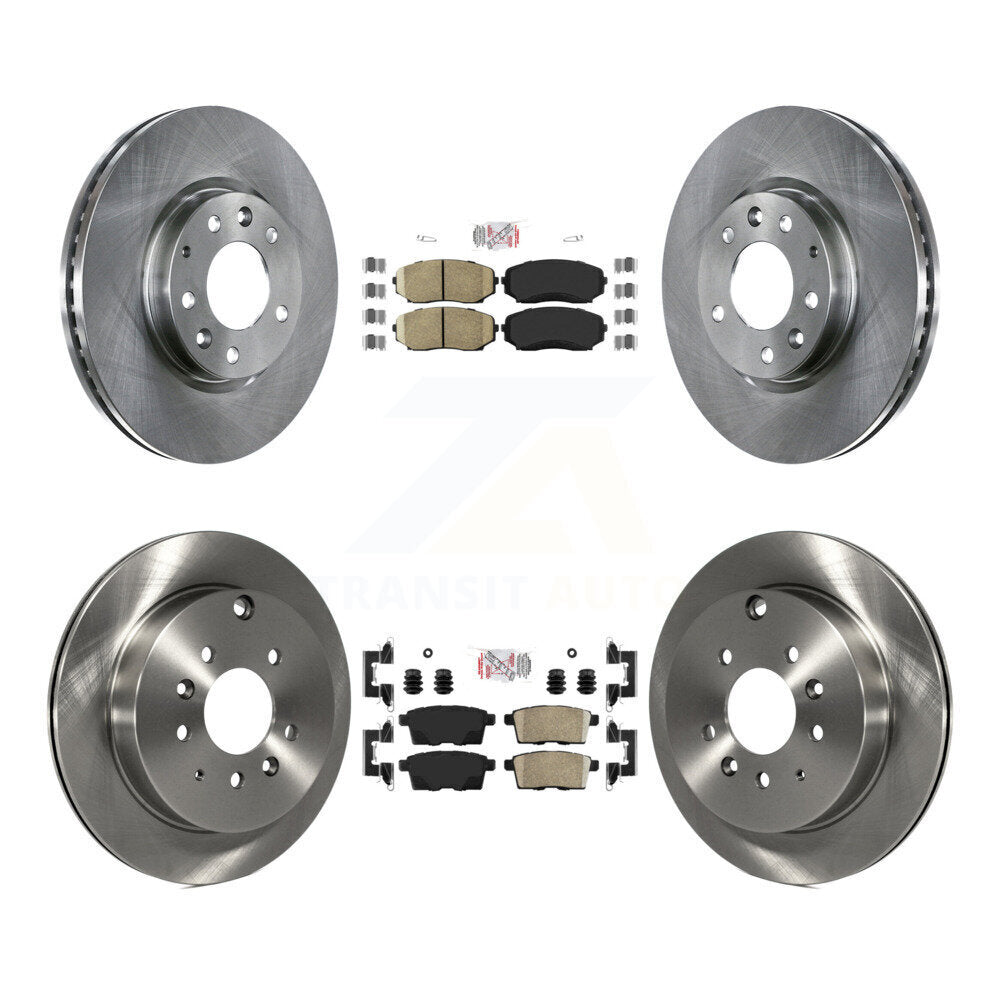 Front Rear Ceramic Pads And Disc Brake Rotors Kit For Mazda CX-7 Ford Edge Lincoln MKX K8A-101631