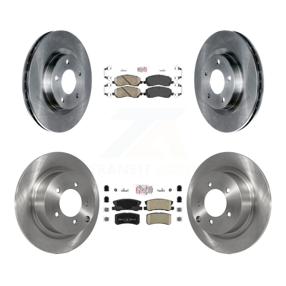 Front Rear Ceramic Pad Brake Rotor Kit For Jeep Mitsubishi Patriot Lancer Compass Sebring K8A-101633