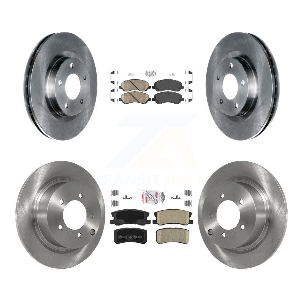 Front Rear Ceramic Pad Brake Rotor Kit For Jeep Mitsubishi Patriot Lancer Compass Sebring K8A-101634