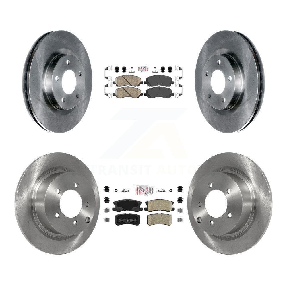 Front Rear Ceramic Pad Brake Rotor Kit For Jeep Mitsubishi Patriot Lancer Compass Sebring K8A-101635