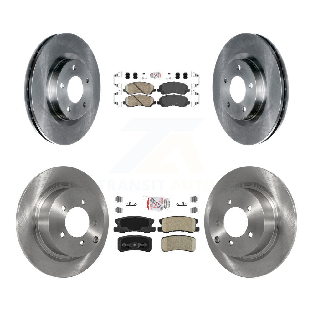 Front Rear Ceramic Pad Brake Rotor Kit For Jeep Mitsubishi Patriot Lancer Compass Sebring K8A-101636