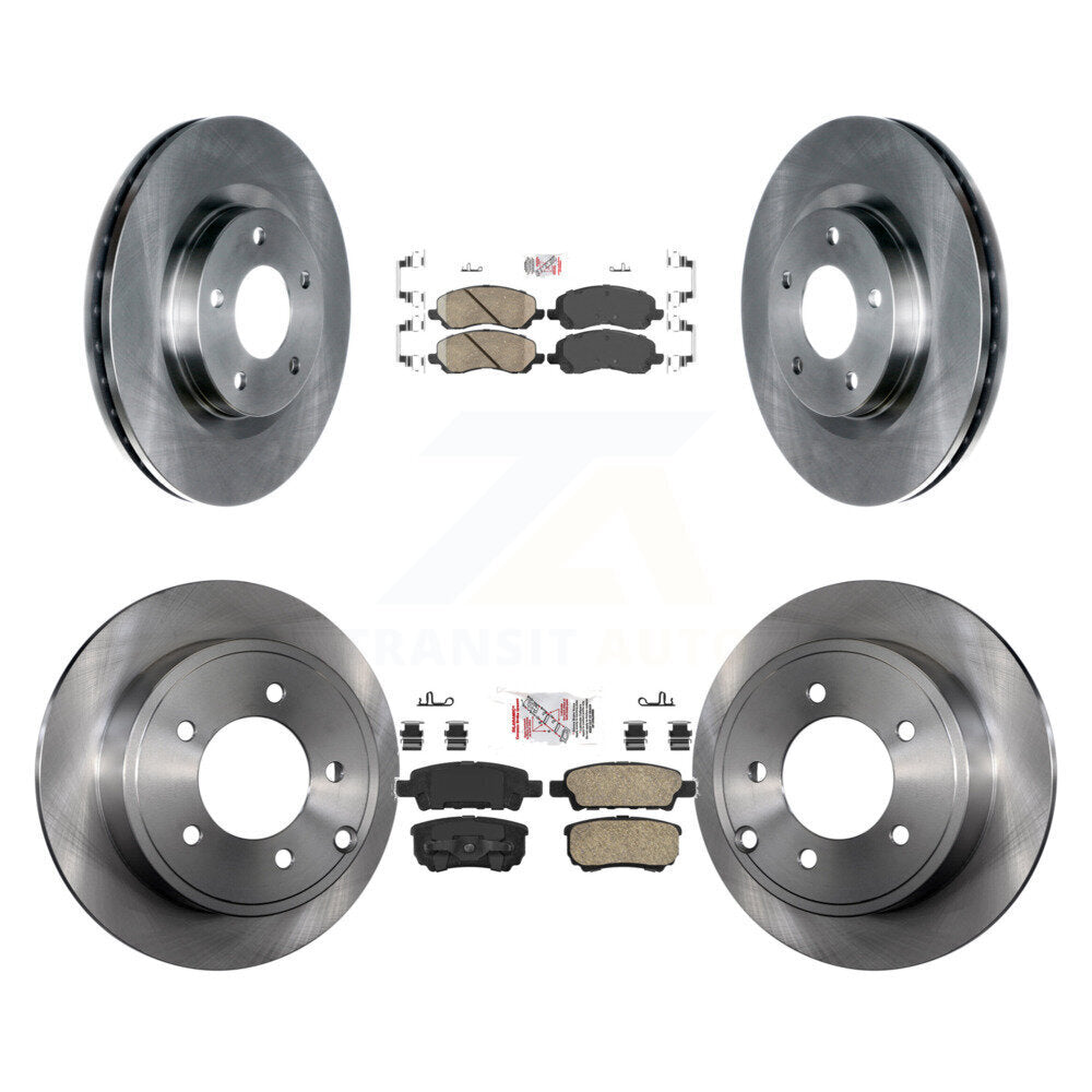 Front Rear Ceramic Pad & Brake Rotors Kit For Jeep Patriot Compass Dodge Caliber Chrysler K8A-101637