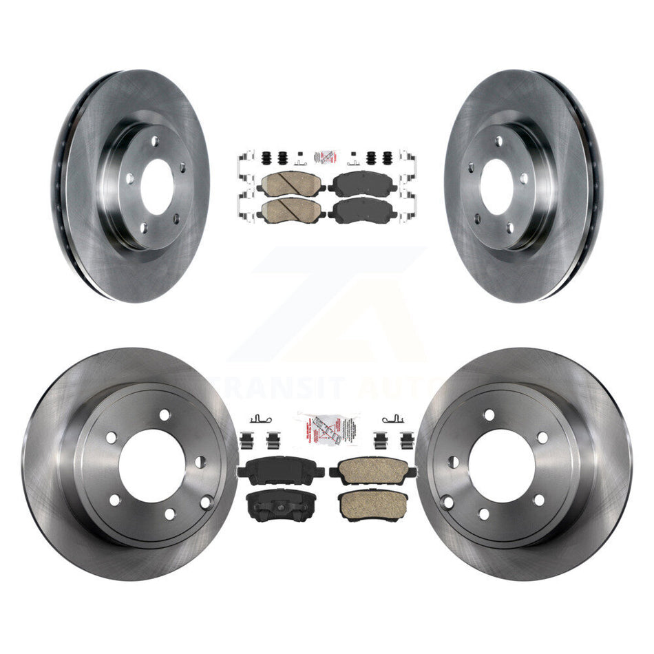 Front Rear Ceramic Pad & Brake Rotors Kit For Jeep Patriot Compass Dodge Caliber Chrysler K8A-101639