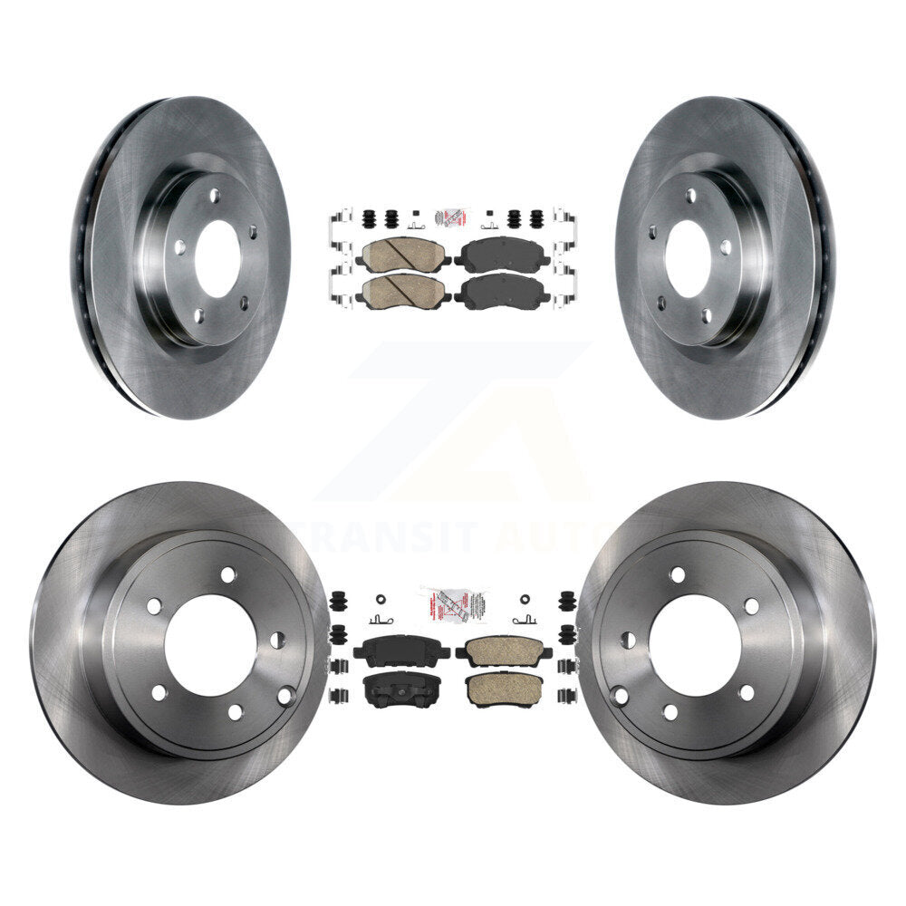 Front Rear Ceramic Pad & Brake Rotors Kit For Jeep Patriot Compass Dodge Caliber Chrysler K8A-101640