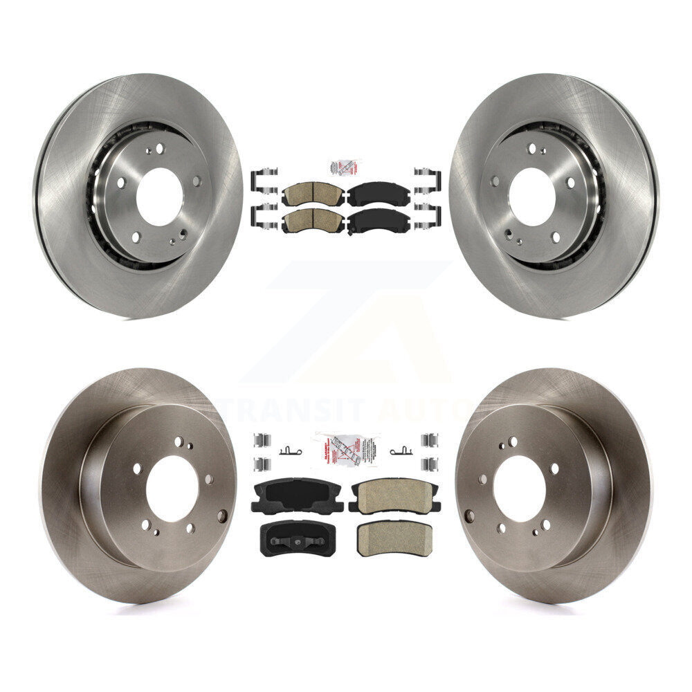 Front Rear Ceramic Pads And Disc Brake Rotors Kit For Mitsubishi Lancer K8A-101647
