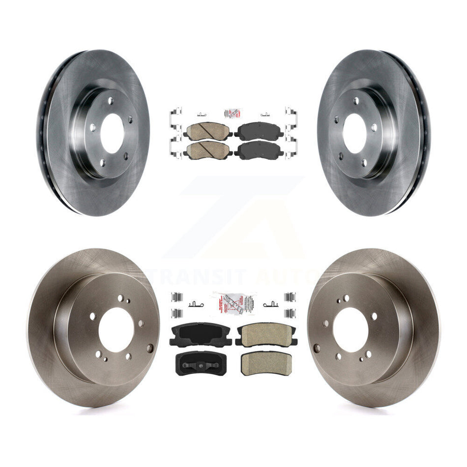 Front Rear Ceramic Pads And Disc Brake Rotors Kit For Mitsubishi Outlander K8A-101659